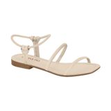 Sandália Rasteirinha Tiras Calce Fácil Beira Rio Off White 36