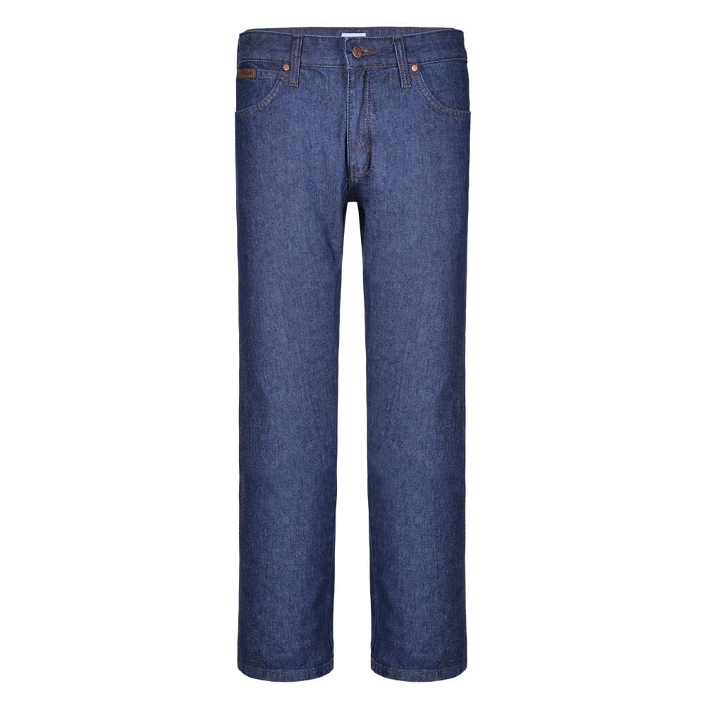 Calça Jeans Wrangler Masculina Amaciada Urbano Texas - 38 - Azul