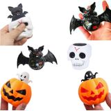 Halloween Squeeze Brinquedos Abóbora Pop Up Party Sets Bat Squishy