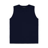 Machão Masculino Básico Meia Malha Diametro Azul P