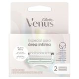 Carga Para Aparelho De Depilar Gillette Venus Especial Para Área Íntima 2 Unidades