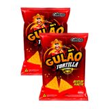 Kit 2 Salgadinho Gulão Tortilla Queijo Nacho 300g