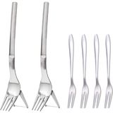 2 Packs 2-em-1 Cortador De Melancia Slicer &amp; 4 Peças Inox