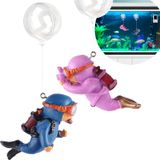 Decorações De Tanque De Peixes Flutuantes Betta Brinquedos De Peixe Para Aquário