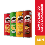 Combo Batata Pringles Sabores Sortido 4 Unidades