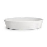 Saladeira Cerâmica Oval Branco 31cm - A\casa