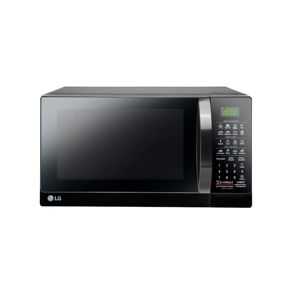 Micro-ondas Lg 30l Limpa Fácil Preto Ms3097ar - 127v