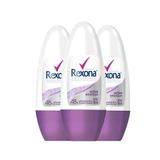 Kit Desodorante Roll On Rexona Active Emotion 50ml - 3 Unidades