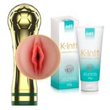 Masturbador Multivelocidade Lanterna Taça Da Copa E Gel Lubrificante Íntimo K-intt Correlato Base D´água 50g
