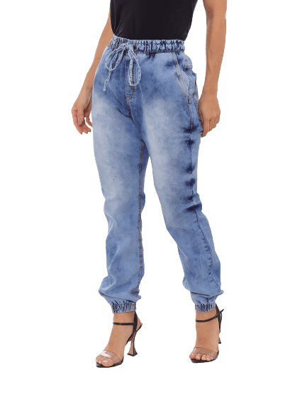 Calça Feminina Jogger Jeans Clara Lazúli