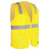 Colete Refletivo Bolso Amarelo Ziper Cv108 - Vonder