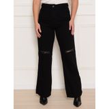 Calça Feminina Wide Leg Jeans Preto