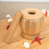 Conjunto De Tigela De Moagem De Pilão De Pilão De Bambu (tamanho Único)