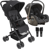 Carrinho De Bebe Mascote Com Bebê Conforto Preto - Kiddo