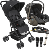 Carrinho De Bebe Bebe Conforto Base Isofix Kiddo Mascote Preto