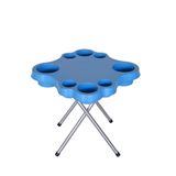 MESA PETISQUEIRA DESMONTÁVEL COM PÉS GALVANIZADOS AZUL