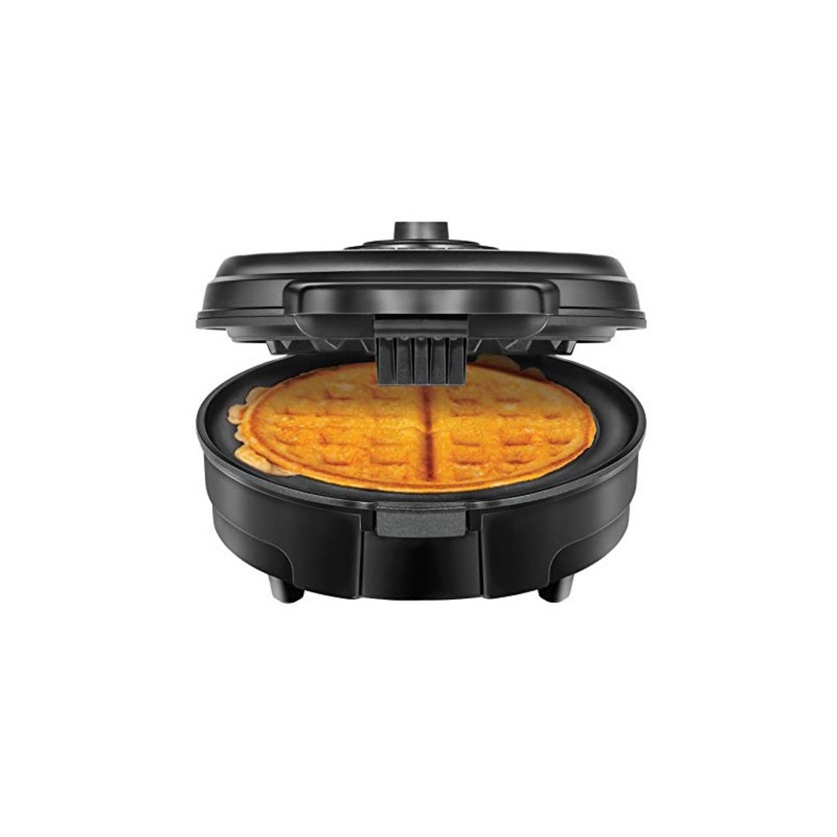 Máquina de Waffle Chefman Anti-Overflow, 4 Fatias, Preto 110V