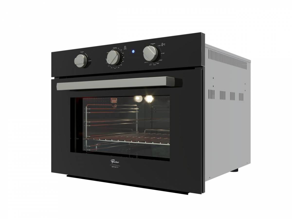 Forno Elétrico Fischer Infinity Embutir 50 Litros Preto Sem Turbo Com Grill 220v