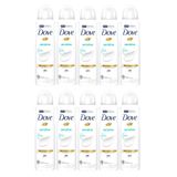 Kit 10 Desodorante Antitranspirante Aerosol Dove Sensitive Sem Perfume Com 150ml