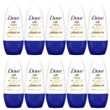 Kit 10x 50ml Desodorante Antitranspirante Roll-on Dove Original