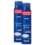 Kit 2 Desodorante Nivea Protect &amp; Care Antitranspirante Aerosol 200ml