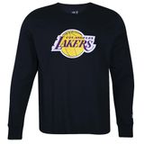 Camiseta Manga Longa New Era Nba Los Angeles Lakers Core Preta