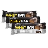 Barra De Proteína Whey Bar Low Carb Probiótica Chocolate 40g | Kit Com Três Unidades