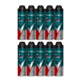 Kit 10 Desodorante Rexona Antibacterial E Invisible Masculino Aerosol Antitranspirante 72 Horas 150ml