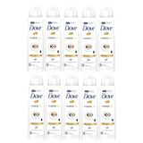 Kit 10 Desodorante Antitranspirante Aerosol Dove Invisible Dry 150ml