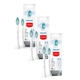 Kit 3 Refil Para Escova De Dente Elétrica Philips Colgate Limpeza Profunda 2 Unidades