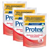 Kit 3 Sabonete Líquido Protex Balance Refil Com 200ml