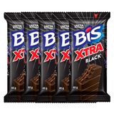 Chocolate Bis Lacta Xtra Black 45g | Kit Com Cinco Unidades