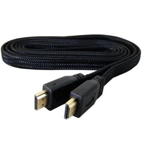 Cabo HDMI 1.4 FLAT 5 Metros com Malha Tomate