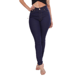 Calça Feminina Skinny Jeans Escuro.