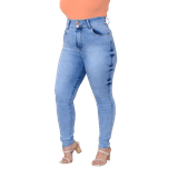 Calça Feminina Skinny Jeans Claro Lazúli Plus Size