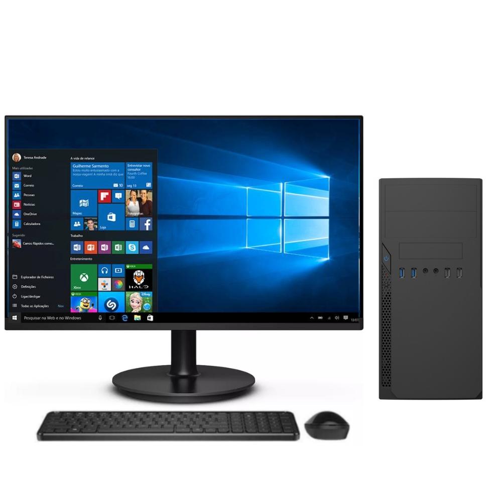 Computador Completo Intel Core I7 8gb Ssd 1tb Monitor Led 15.6&quot; Windows 10 3green 3green Top 3gt-021