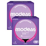 Kit 2 Calcinhas Absorvente Modess Fluxo Leve/moderado M