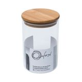 Pote De Vidro Borosilicato 900ml Com Tampa De Bambu - Bahia - Oxford