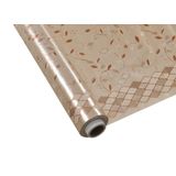 Toalha Premium Metalizada Rolo De 1,37m X 20m Flores Ouro Kapazi