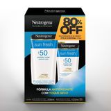 Protetor Solar Neutrogena Sun Fresh Fps 50 200ml + Neutrogena Sun Fresh Fps 50 120ml - Kit