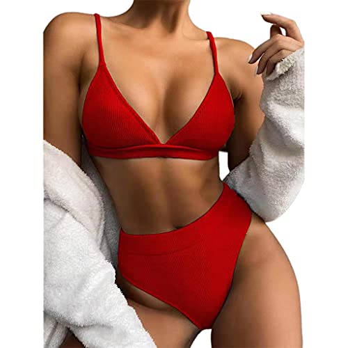 Conjunto De Biquíni Feminino Sexy De 2 Peças Canelado List