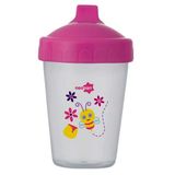 Copo Infantil Antivazamento Decorado Neopan Abelha Rosa 250ml