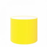 Cúpula em Tecido Cilíndrico Abajur Luminária 35x25cm Amarelo