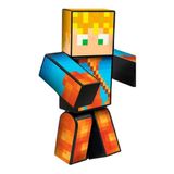 Boneco Gamer Skin Lopers 25cm - Minecraft - Algazarra