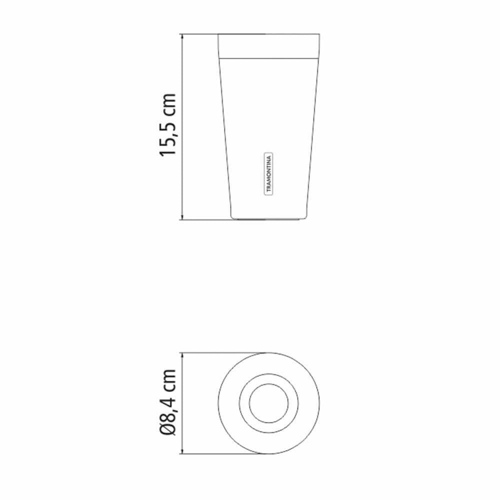 Termo para Café Té con Sifón 12 Lt Negro Tramontina 61641 123