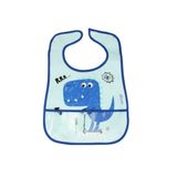 Babador Bebe Com Bolso Coletor De Migalhas Infantil Criança Para 6 A 36 Meses Dino Clingo
