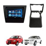 Kit Multimídia Celta Prisma 2006 Até 2015 Mp5 2din Bt Usb Fm Leitor Sd