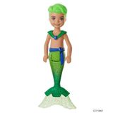 Boneco Barbie Dreamtopia Chelsea Menino Sereia 16 Cm Tritão Verde - Mattel