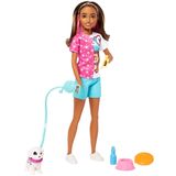 Boneca Barbie Skipper Passeador De Cães Hkd77 Mattel