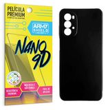 Capa Capinha Preta Moto G52 + Película Cerâmica Nano 9d